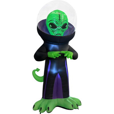 GOOSH Inflatables - GOOSH 9FT Inflatable Alien with Space Helmet – Light-Up Halloween Yard Decoration - Black GOOSH Inflatables - GOOSH 9FT Inflatable Alien with Space Helmet – Light-Up Halloween Yard Decoration - Black