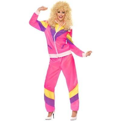 Smiffys - 80's Height of Fashion Shell Suit Costume Small - Pink Smiffys - 80's Height of Fashion Shell Suit Costume Small - Pink