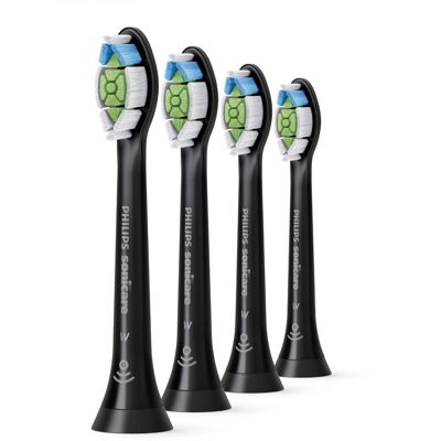Philips Sonicare - DiamondClean Replacement Toothbrush Heads (4-pack) - Black Philips Sonicare - DiamondClean Replacement Toothbrush Heads (4-pack) - Black
