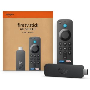 Amazon - Fire TV Stick 4K Select (newest model) Streaming Device, streaming in 4K, AI-powered search, 8GB, free & live TV - Black Amazon - Fire TV Stick 4K Select (newest model) Streaming Device, streaming in 4K, AI-powered search, 8GB, free & live TV - Black