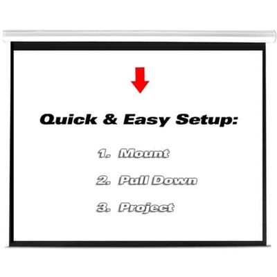 Pyle - Pro 72" Projector Screen - White Pyle - Pro 72" Projector Screen - White