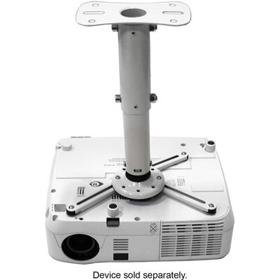 Kanto - Universal Projector Ceiling Mount - White Kanto - Universal Projector Ceiling Mount - White