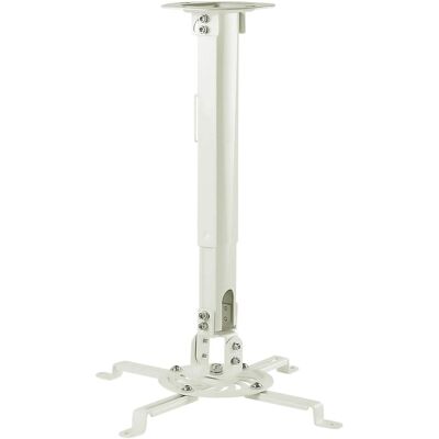 Mount-It! - Universal Projector Ceiling Mount with Full Motion & Height Adjustment for Most Projectors - White Mount-It! - Universal Projector Ceiling Mount with Full Motion & Height Adjustment for Most Projectors - White