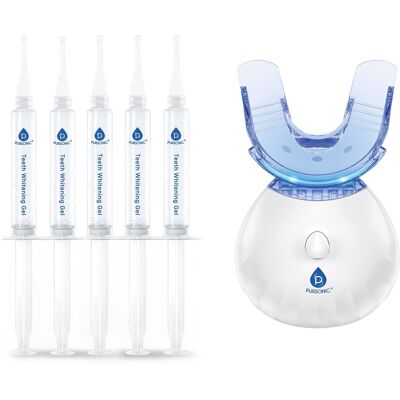Pursonic - Advanced LED Teeth Whitening Solution with Additional Syringes - White Pursonic - Advanced LED Teeth Whitening Solution with Additional Syringes - White