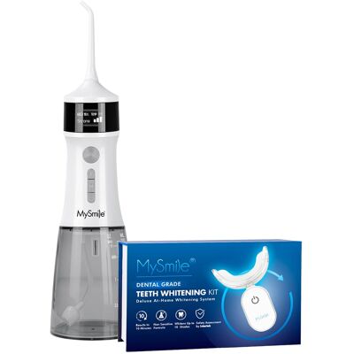 MySmile - Everyday Smile Bundle - Water Flosser and Teeth Whitening Kit - White MySmile - Everyday Smile Bundle - Water Flosser and Teeth Whitening Kit - White