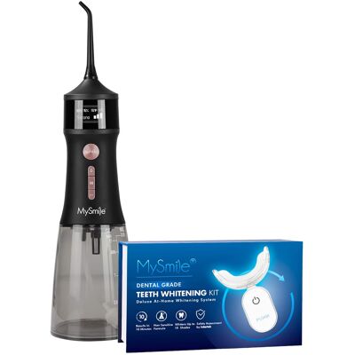 MySmile - Everyday Smile Bundle - Water Flosser and Teeth Whitening Kit - Black MySmile - Everyday Smile Bundle - Water Flosser and Teeth Whitening Kit - Black
