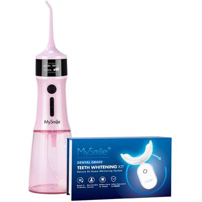 MySmile - Everyday Smile Bundle - Water Flosser and Teeth Whitening Kit - Pink MySmile - Everyday Smile Bundle - Water Flosser and Teeth Whitening Kit - Pink