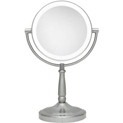 Zadro - Cordless Dual-Sided LED Lighted Vanity Mirror - Satin Nickel Zadro - Cordless Dual-Sided LED Lighted Vanity Mirror - Satin Nickel