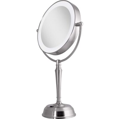 Zadro - LED Lighted Vanity Mirror with Rechargeable Battery & USB Port - Satin Nickel Zadro - LED Lighted Vanity Mirror with Rechargeable Battery & USB Port - Satin Nickel
