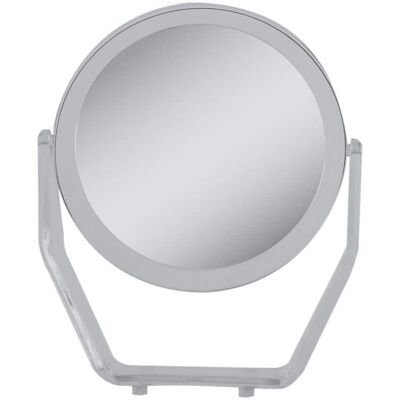 Zadro - Countertop Makeup Mirror with 5X/1X Magnifications & Swiveling 6.5-inch Dia. Head - Clear Zadro - Countertop Makeup Mirror with 5X/1X Magnifications & Swiveling 6.5-inch Dia. Head - Clear