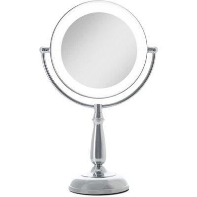 Zadro - LED Lighted Makeup Mirror with Touch Control and Magnification Options 5X, 10X, 12X - Chrome Zadro - LED Lighted Makeup Mirror with Touch Control and Magnification Options 5X, 10X, 12X - Chrome
