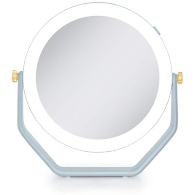 Zadro - LED Lighted Makeup Mirror with 5X/1X Magnifications - French Blue Zadro - LED Lighted Makeup Mirror with 5X/1X Magnifications - French Blue