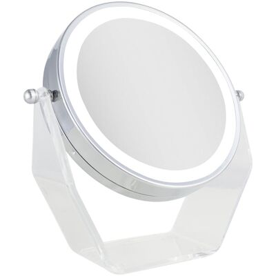 Zadro - LED Lighted Makeup Mirror with 8X/1X Magnifications - Chrome Zadro - LED Lighted Makeup Mirror with 8X/1X Magnifications - Chrome