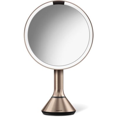 simplehuman - sensor mirror with touch-control brightness and dual light setting, stainless steel - Rose Gold simplehuman - sensor mirror with touch-control brightness and dual light setting, stainless steel - Rose Gold