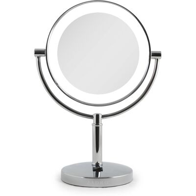 Zadro - Laguna, LED Lighted Makeup Mirror with Magnification Options 5X, 10X - Chrome Zadro - Laguna, LED Lighted Makeup Mirror with Magnification Options 5X, 10X - Chrome