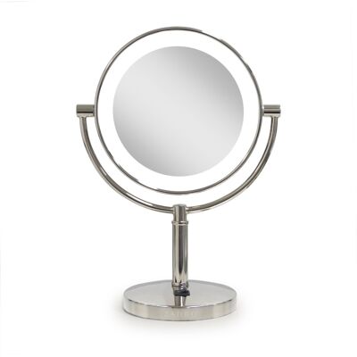 Zadro - Laguna, LED Lighted Makeup Mirror with Magnification Options 5X, 10X - Polished Nickel Zadro - Laguna, LED Lighted Makeup Mirror with Magnification Options 5X, 10X - Polished Nickel