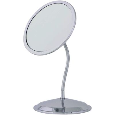 Zadro - Gooseneck Makeup Mirror with 10X/5X Magnifications & Suction Cup Wall Mount - Made In USA - Silver Zadro - Gooseneck Makeup Mirror with 10X/5X Magnifications & Suction Cup Wall Mount - Made In USA - Silver