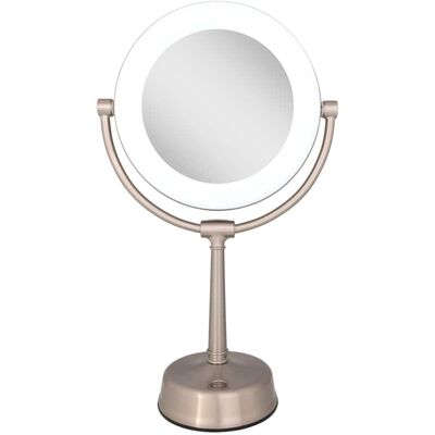 Zadro - Lexington, LED Lighted Makeup Mirror with 10X/1X Magnifications - Rose Gold Zadro - Lexington, LED Lighted Makeup Mirror with 10X/1X Magnifications - Rose Gold