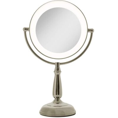 Zadro - LED Lighted Makeup Mirror with Touch Control and Magnification Options 5X, 10X, 12X - Polished Nickel Zadro - LED Lighted Makeup Mirror with Touch Control and Magnification Options 5X, 10X, 12X - Polished Nickel