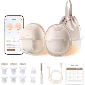 eufy - Heated Breast Pump S1, Hands‑Free In‑Bra, HeatFlow™ Tech, App OptiRhythm, Hospital‑Grade Suction, Leakproof, Quiet - Brown eufy - Heated Breast Pump S1, Hands‑Free In‑Bra, HeatFlow™ Tech, App OptiRhythm, Hospital‑Grade Suction, Leakproof, Quiet - Brown