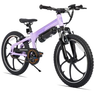 JOYSTAR - STARMOTO 20 Inch Kids Electric Bike, 12-15 Miles Max Ranges, Commuter Electric Bicycle for Boys Girls, 15.5 MPH - Purple JOYSTAR - STARMOTO 20 Inch Kids Electric Bike, 12-15 Miles Max Ranges, Commuter Electric Bicycle for Boys Girls, 15.5 MPH - Purple