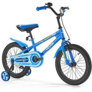 VEVOR - Kids Bike, 16 Inches BMX Style Children Bicycle, Rider Height 3.28 ft - 4.27 ft, Training Wheels Included - Blue VEVOR - Kids Bike, 16 Inches BMX Style Children Bicycle, Rider Height 3.28 ft - 4.27 ft, Training Wheels Included - Blue