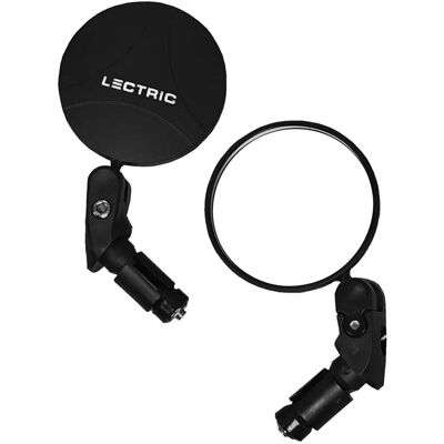 Lectric eBikes - Handlebar Mirrors (Pair) Compatible with Most eBikes & Standard Bikes - Black Lectric eBikes - Handlebar Mirrors (Pair) Compatible with Most eBikes & Standard Bikes - Black