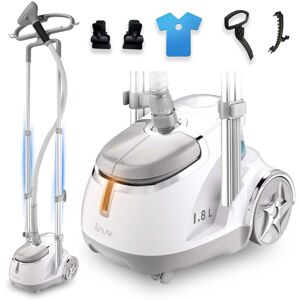 SALAV - Professional Garment Steamer With Dual Support Bars And Foot Pedal Controls - Silver SALAV - Professional Garment Steamer With Dual Support Bars And Foot Pedal Controls - Silver