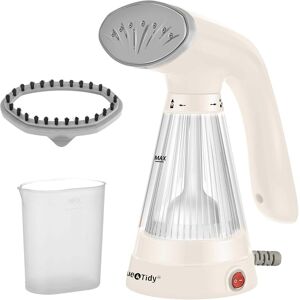 True & Tidy - Compact Handheld Garment Steamer With Fabric Brush - White True & Tidy - Compact Handheld Garment Steamer With Fabric Brush - White