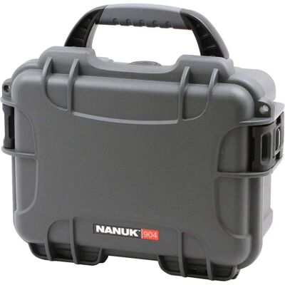 NANUK - Small Series 904 Lightweight NK-7 Resin Waterproof Protective Case for Mirrorless Camera or 2-Way Radio, Graphite NANUK - Small Series 904 Lightweight NK-7 Resin Waterproof Protective Case for Mirrorless Camera or 2-Way Radio, Graphite