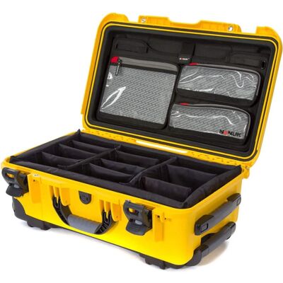 NANUK - Wheeled Series 935 Lightweight NK-7 Resin Waterproof Hard Case with Lid Organizer and Padded Dividers, Yellow NANUK - Wheeled Series 935 Lightweight NK-7 Resin Waterproof Hard Case with Lid Organizer and Padded Dividers, Yellow