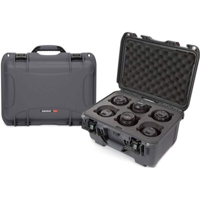 NANUK - Medium Series 918 Lightweight NK-7 Resin Waterproof Protective Case with Foam Insert for 6 Camera Lens, Graphite NANUK - Medium Series 918 Lightweight NK-7 Resin Waterproof Protective Case with Foam Insert for 6 Camera Lens, Graphite