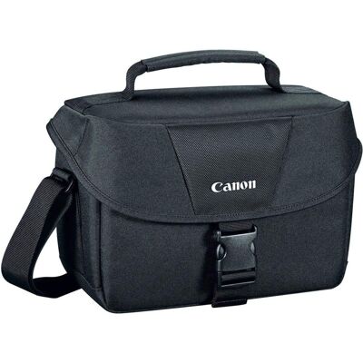 Canon - 200ES DSLR & Video Camera Shoulder Bag, Black - Black Canon - 200ES DSLR & Video Camera Shoulder Bag, Black - Black