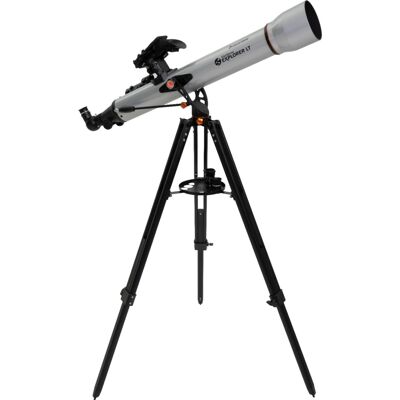 Celestron - StarSense Explorer 80mm Refractor Telescope - Silver/Black Celestron - StarSense Explorer 80mm Refractor Telescope - Silver/Black