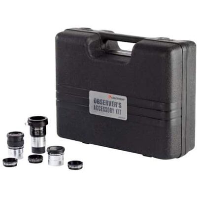 Celestron - Observer's 8-Piece Accessory Kit for Select Telescopes - Black Celestron - Observer's 8-Piece Accessory Kit for Select Telescopes - Black