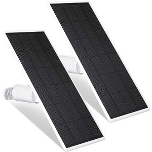 Wasserstein - Solar Panel for Google Nest Cam Outdoor or Indoor, Battery - 2.5W Solar Power - Made for Google Nest (2 Pack) - White Wasserstein - Solar Panel for Google Nest Cam Outdoor or Indoor, Battery - 2.5W Solar Power - Made for Google Nest (2 Pack) - White