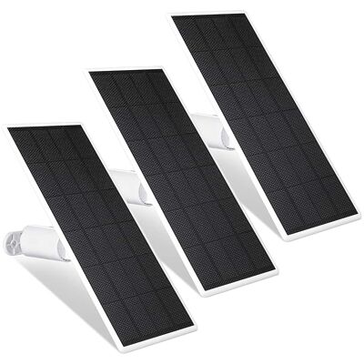 Wasserstein - Solar Panel for Google Nest Cam Outdoor or Indoor, Battery - 2.5W Solar Power - Made for Google Nest (3-Pack) - White Wasserstein - Solar Panel for Google Nest Cam Outdoor or Indoor, Battery - 2.5W Solar Power - Made for Google Nest (3-Pack) - White