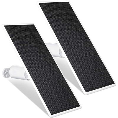 Wasserstein - Solar Panel for Google Nest Cam Outdoor or Indoor, Battery - 2.5W Solar Power - Made for Google Nest (2 Pack) - White Wasserstein - Solar Panel for Google Nest Cam Outdoor or Indoor, Battery - 2.5W Solar Power - Made for Google Nest (2 Pack) - White