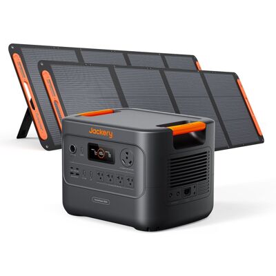 Jackery - HomePower 3000 Portable Power Station (3072Wh) with Two 200W Solar Panels for Outdoor and Essential Home Backup (3072 Wh Capacity) - Black Jackery - HomePower 3000 Portable Power Station (3072Wh) with Two 200W Solar Panels for Outdoor and Essential Home Backup (3072 Wh Capacity) - Black