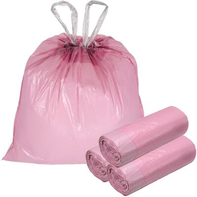 Unique Bargains - 50pcs Trash Bags with Drawstring, 6.7 Gallon 22" Unscented Bathroom Bin Liners for Home Office Kitchen - Rose Gold Unique Bargains - 50pcs Trash Bags with Drawstring, 6.7 Gallon 22" Unscented Bathroom Bin Liners for Home Office Kitchen - Rose Gold