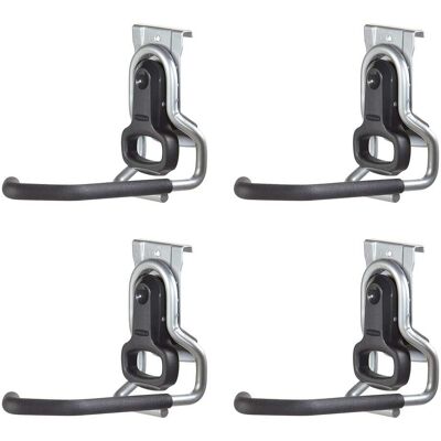 RubberMaid - FastTrack Garage Storage Vertical Hanger Wall Hook Bike Rack (4 Pack) - Black RubberMaid - FastTrack Garage Storage Vertical Hanger Wall Hook Bike Rack (4 Pack) - Black