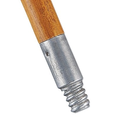 RubberMaid - Commercial Lacquered-Wood Threaded-Tip Broom/Sweep Handle - Brown RubberMaid - Commercial Lacquered-Wood Threaded-Tip Broom/Sweep Handle - Brown