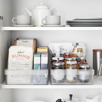 Yamazaki Home - Refrigerator Organizer Bin - Wide - Clear Yamazaki Home - Refrigerator Organizer Bin - Wide - Clear