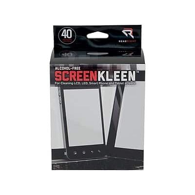 Read Right - ScreenKleen Wipes, 40/Box (RRTRR1391) Read Right - ScreenKleen Wipes, 40/Box (RRTRR1391)
