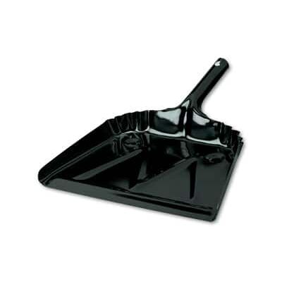 Impact - Heavy-Duty Commercial Dust Pan, 16 x 15.5, 5.38" Handle, 20-Gauge Steel, Black Impact - Heavy-Duty Commercial Dust Pan, 16 x 15.5, 5.38" Handle, 20-Gauge Steel, Black