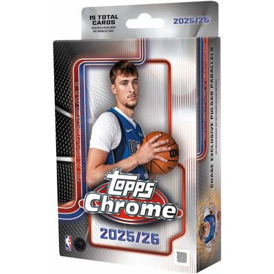 2025-2026 Topps Chrome Basketball Hanger Pack 2025-2026 Topps Chrome Basketball Hanger Pack