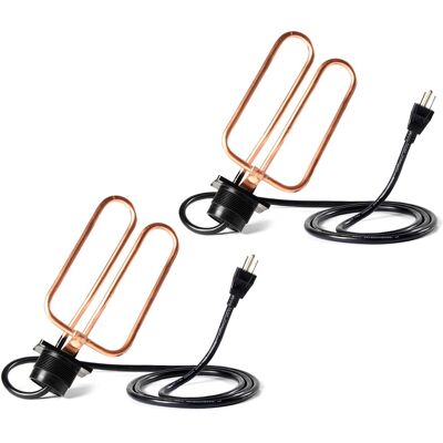 Farm Innovators - Livestock Stock Tank Drain De-Icer for Rubbermaid Tanks, 2 Pack - Multicolor Farm Innovators - Livestock Stock Tank Drain De-Icer for Rubbermaid Tanks, 2 Pack - Multicolor