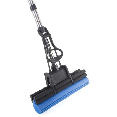 Kitchen + Home - PVA Sponge Mop - Super Absorbent 11" Foam Roller Mop Floor Cleaner - Blue Kitchen + Home - PVA Sponge Mop - Super Absorbent 11" Foam Roller Mop Floor Cleaner - Blue