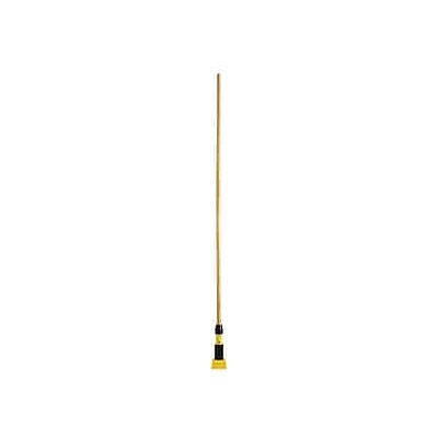 RubberMaid - Gripper 60" Wood Wet Mop Handle - Yellow/Natural RubberMaid - Gripper 60" Wood Wet Mop Handle - Yellow/Natural