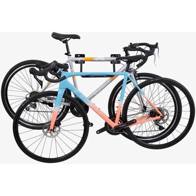 Saris - 2 Bike Wall Hanger Heavy Duty Horizontal Bike Storage Rack with Soft Vinyl Coated Cradle - Blue Saris - 2 Bike Wall Hanger Heavy Duty Horizontal Bike Storage Rack with Soft Vinyl Coated Cradle - Blue